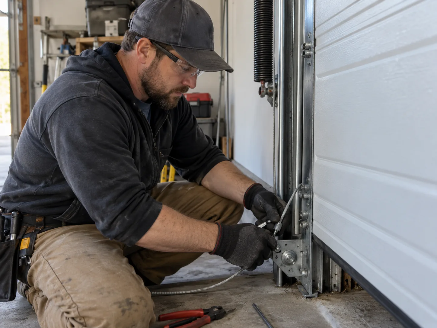 Cable Repair for Highland Park's Older Garage Doors in Coppell