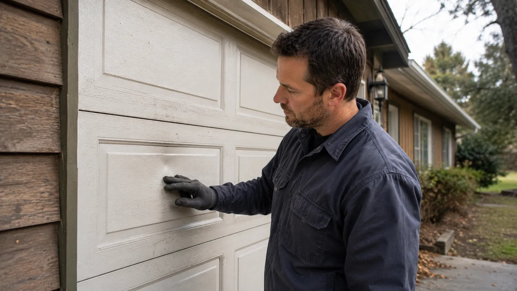 Garage door detail illustrating is your coppell garage door worth repairing or replacing