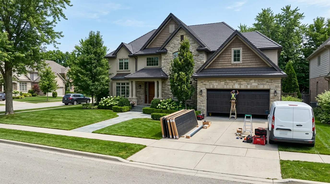 New Garage Door Installation for Corinth Homes in Coppell