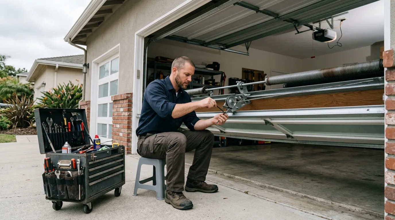 Off-Track Garage Door Repair for Keller Homes in Coppell